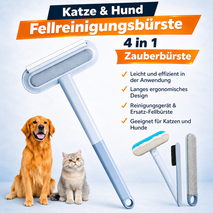 Tierhaarentferner mit langem Griff – Fusselbürste